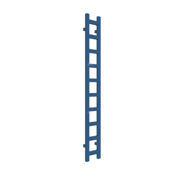 Grzejnik drabinkowy TERMA EASY, podłączenie SX, wym. 1600 x 200 mm, kolor niebieski chagall RAL5010, moc 314W