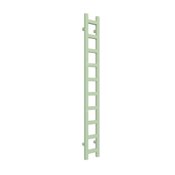 Grzejnik drabinkowy TERMA EASY, podłączenie 5L, wym. 1600 x 200 mm, kolor zielony pastelowy RAL6019, moc 314W