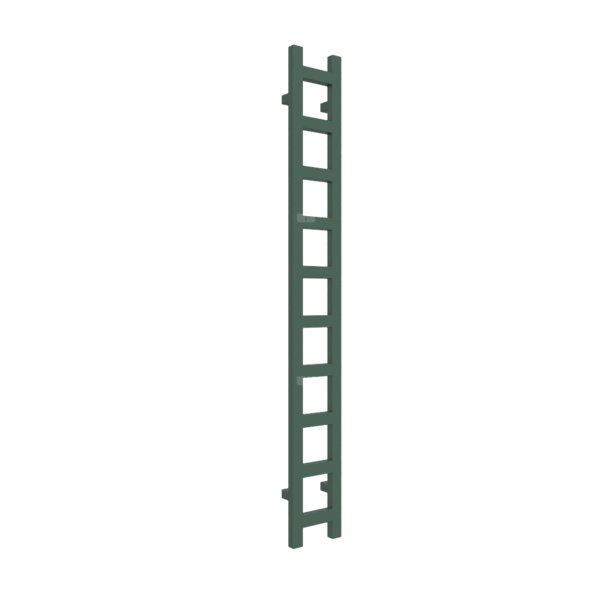 Grzejnik drabinkowy TERMA EASY, podłączenie SX, wym. 1600 x 200 mm, kolor zielony sosnowy RAL6028, moc 314W