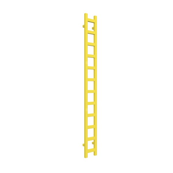 Grzejnik drabinkowy TERMA EASY, podłączenie SX, wym. 1920 x 200 mm, kolor miękkie zielone jabłko, moc 378W
