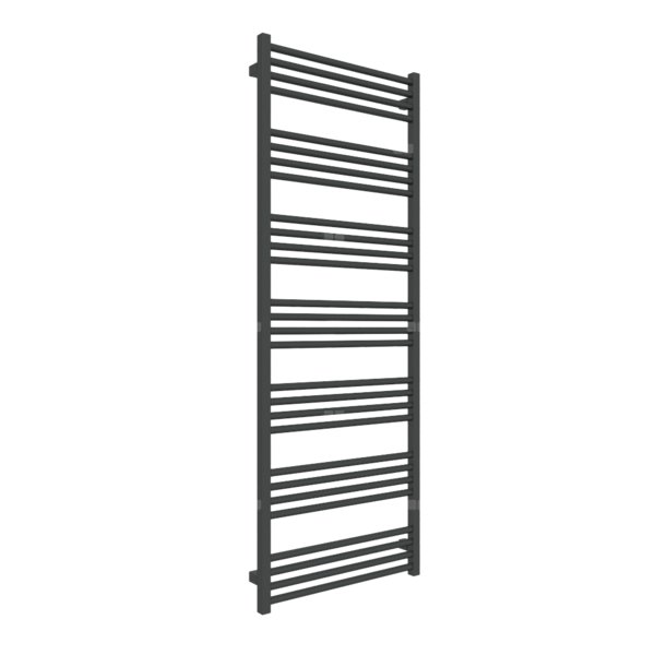 Grzejnik drabinkowy TERMA FIONA, podłączenie SX, wym. 1620 x 600 mm, kolor czarny RAL9011, moc 801W