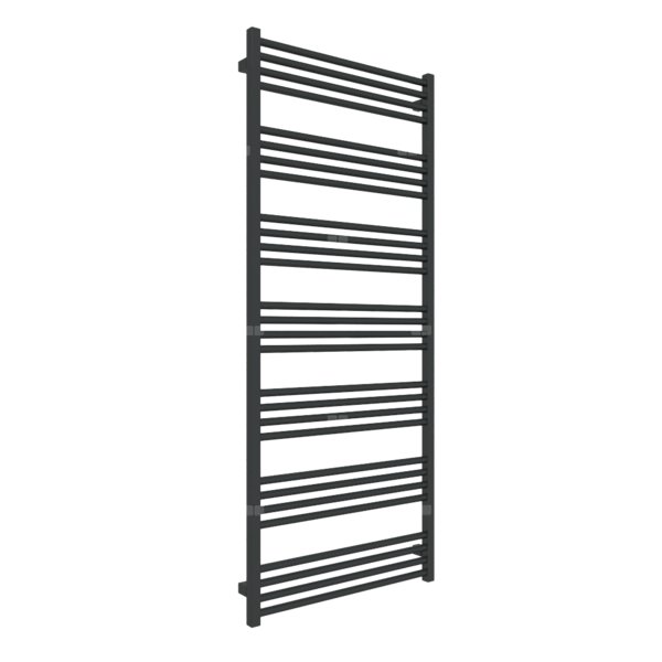 Grzejnik drabinkowy TERMA FIONA, podłączenie SX, wym. 1620 x 680 mm, kolor czarny jak kruk mat RAL9005, moc 889W