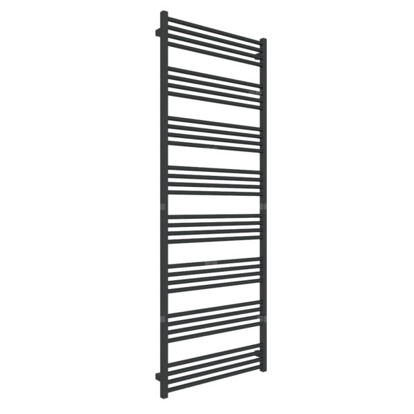 Grzejnik drabinkowy TERMA FIONA, podłączenie SX, wym. 1860 x 680 mm, kolor czarny jak kruk mat RAL9005, moc 1023W