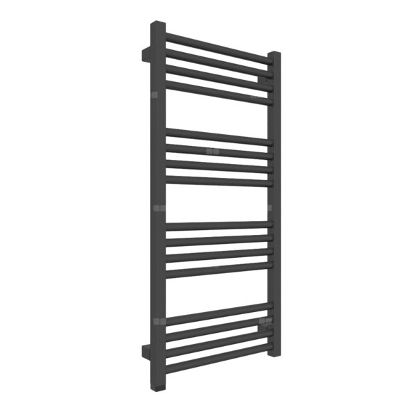 Grzejnik drabinkowy TERMA FIONA ONE, podłączenie S8, wym. 900 x 430 mm, kolor czarny sygnałowy RAL9004, moc 342W