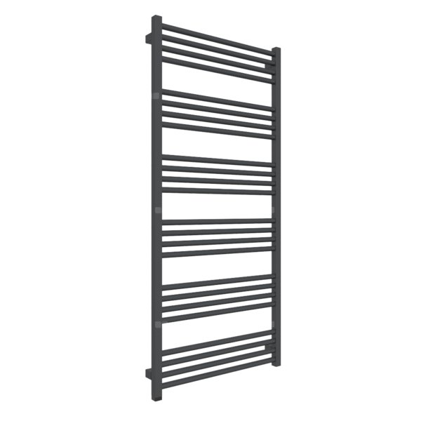 Grzejnik drabinkowy TERMA FIONA ONE, podłączenie S8, wym. 1380 x 630 mm, kolor metaliczna czerń, moc 711W