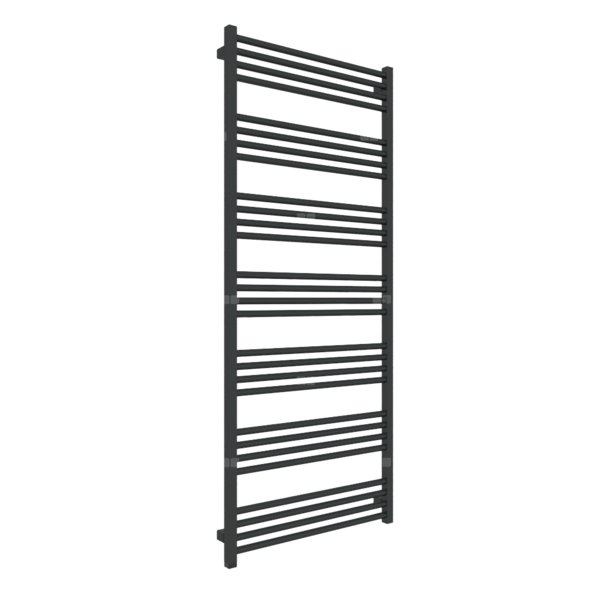 Grzejnik drabinkowy TERMA FIONA ONE, podłączenie S1, wym. 1620 x 680 mm, kolor czarny jak kruk soft RAL9005, moc 889W