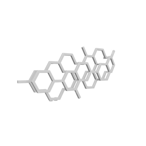 Grzejnik drabinkowy TERMA HEX, podłączenie YL, wym. 502 x 1126 mm, kolor szary mleczny soft RAL7047, moc 317W