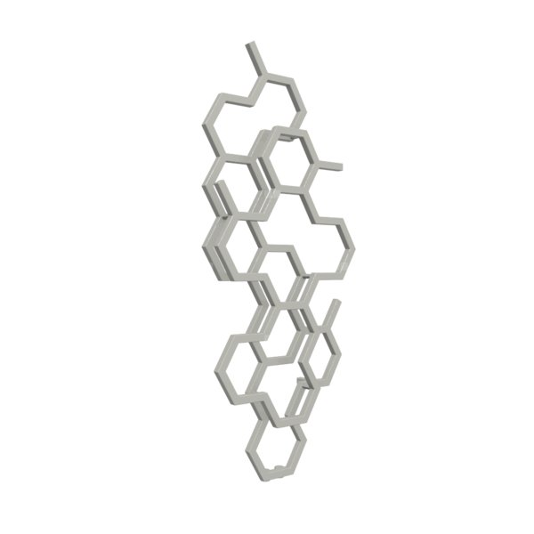 Grzejnik drabinkowy TERMA HEX, podłączenie ZX, wym. 1220 x 486 mm, kolor malachit anodowy