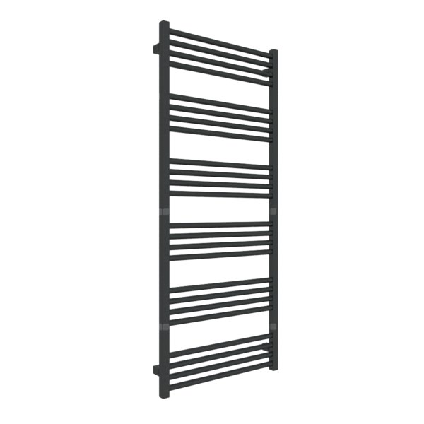 Grzejnik drabinkowy TERMA FIONA, podłączenie SX, wym. 1380 x 580 mm, kolor czarny jak kruk mat RAL9005, moc 664W