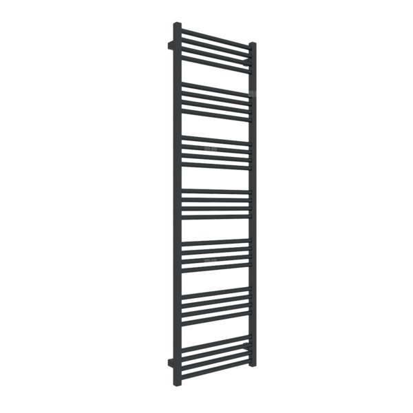 Grzejnik drabinkowy TERMA FIONA, podłączenie SX, wym. 1620 x 480 mm, kolor czarny jak kruk połysk RAL9005, moc 666W