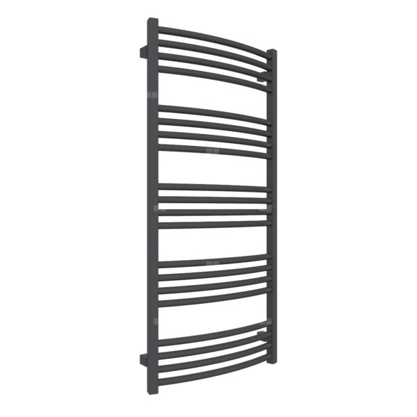 Grzejnik drabinkowy TERMA LENA, podłączenie Z8, wym. 1140 x 500 mm, kolor metaliczna czerń, moc 495W