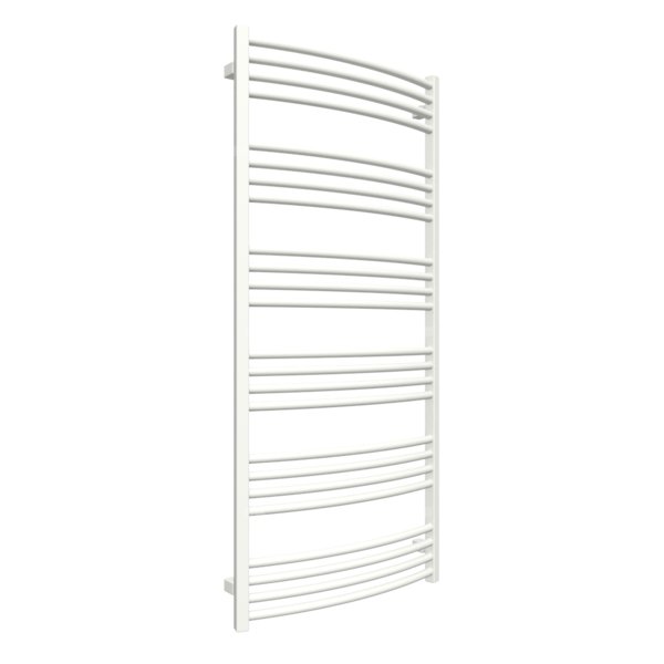 Grzejnik drabinkowy TERMA LENA, podłączenie SX, wym. 1380 x 600 mm, kolor biała ściana, moc 696W