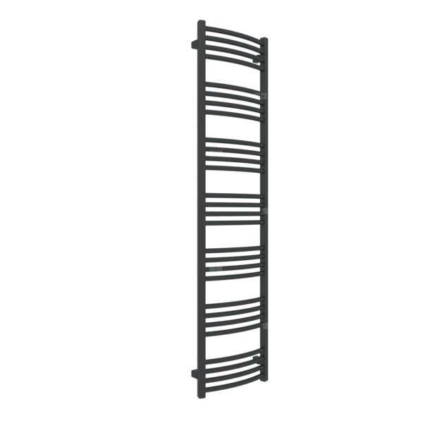 Grzejnik drabinkowy TERMA LENA, podłączenie Z8, wym. 1620 x 400 mm, kolor czarny jak kruk mat RAL9005, moc 577W