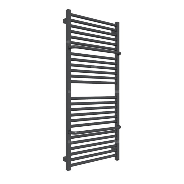 Grzejnik drabinkowy TERMA LIMA ONE, podłączenie S1, wym. 1140 x 500 mm, kolor metaliczna czerń, moc 574W