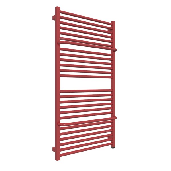 Grzejnik drabinkowy TERMA LIMA ONE, podłączenie S8, wym. 1140 x 600 mm, kolor czerwony orientalny RAL3031, moc 675W