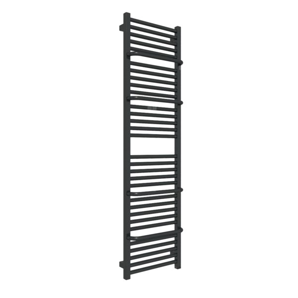 Grzejnik drabinkowy TERMA LIMA ONE, podłączenie S1, wym. 1460 x 400 mm, kolor czarny jak kruk soft RAL9005, moc 599W