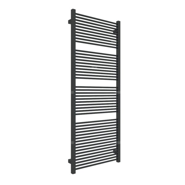 Grzejnik drabinkowy TERMA MIKE, podłączenie SX, wym. 1335 x 530 mm, kolor czarny jak kruk mat RAL9005, moc 715W