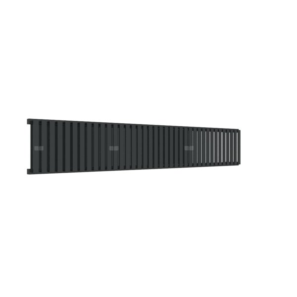 Grzejnik drabinkowy TERMA NEMO, podłączenie YP, wym. 300 x 1725 mm, kolor czarny jak kruk soft RAL9005, moc 1004W