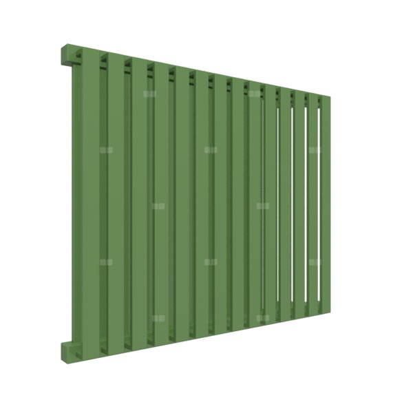 Grzejnik drabinkowy TERMA NEMO, podłączenie YL, wym. 530 x 645 mm, kolor zieleń majowa RAL6017, moc 626W