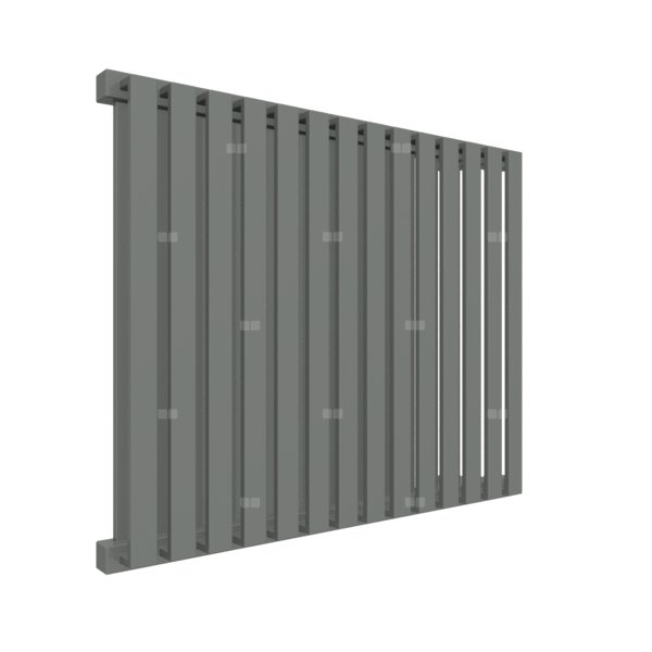 Grzejnik drabinkowy TERMA NEMO, podłączenie YP, wym. 530 x 645 mm, kolor nowoczesna szarość, moc 626W
