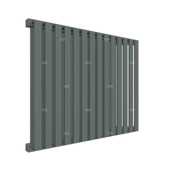 Grzejnik drabinkowy TERMA NEMO, podłączenie L6, wym. 530 x 645 mm, kolor szary bazaltowy RAL7012, moc 626W