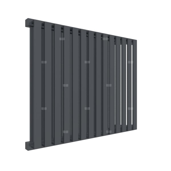 Grzejnik drabinkowy TERMA NEMO, podłączenie P3, wym. 530 x 645 mm, kolor szary antracytowy RAL7016, moc 626W