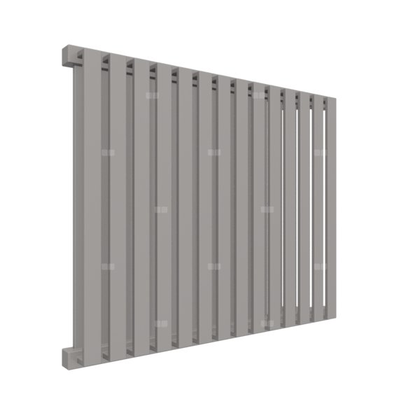 Grzejnik drabinkowy TERMA NEMO, podłączenie YL, wym. 530 x 645 mm, kolor błyszczący żwir, moc 626W