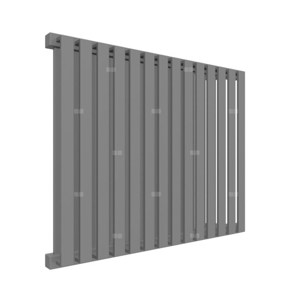 Grzejnik drabinkowy TERMA NEMO, podłączenie P3, wym. 530 x 645 mm, kolor szary kurz RAL7037, moc 626W