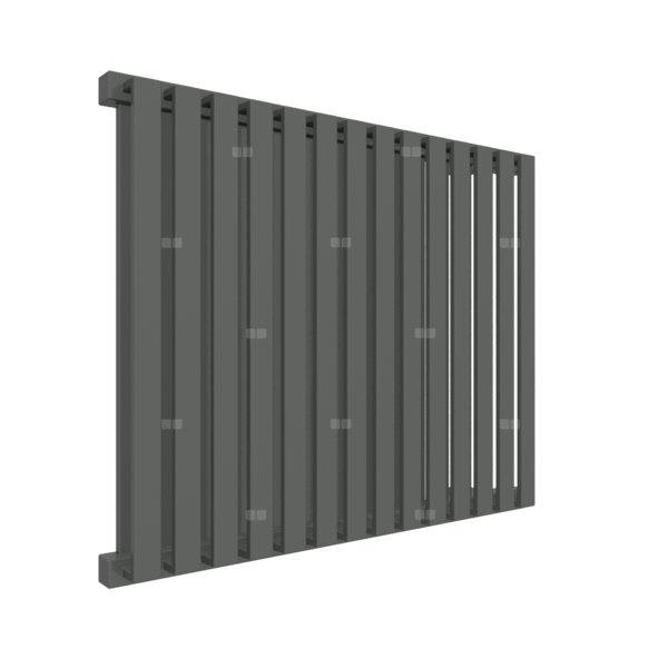 Grzejnik drabinkowy TERMA NEMO, podłączenie YP, wym. 530 x 645 mm, kolor szary drogowy b RAL7043, moc 626W