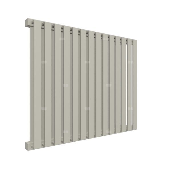Grzejnik drabinkowy TERMA NEMO, podłączenie YP, wym. 530 x 645 mm, kolor metaliczny beż, moc 626W