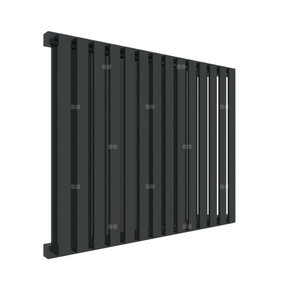 Grzejnik drabinkowy TERMA NEMO, podłączenie P3, wym. 530 x 645 mm, kolor czarny jak kruk soft RAL9005, moc 626W