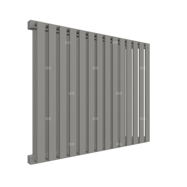 Grzejnik drabinkowy TERMA NEMO, podłączenie YL, wym. 530 x 645 mm, kolor grafit, moc 626W