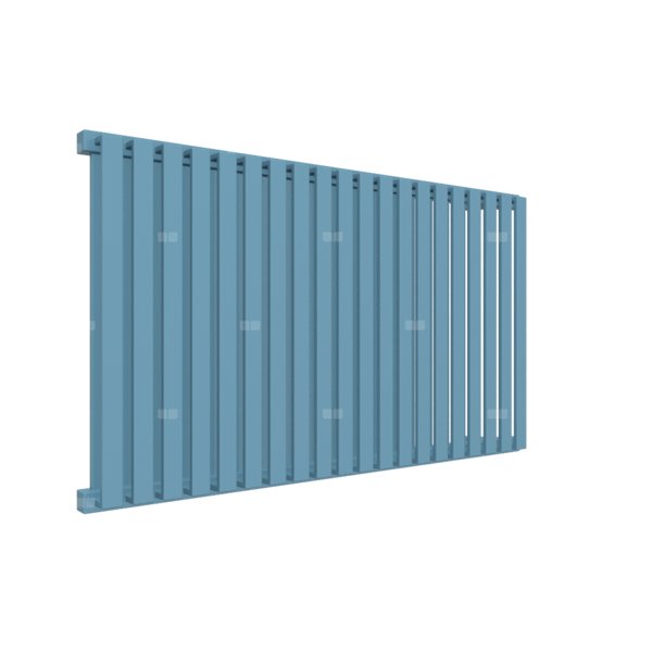 Grzejnik drabinkowy TERMA NEMO, podłączenie L6, wym. 530 x 915 mm, kolor niebieski pastelowy RAL5024, moc 888W