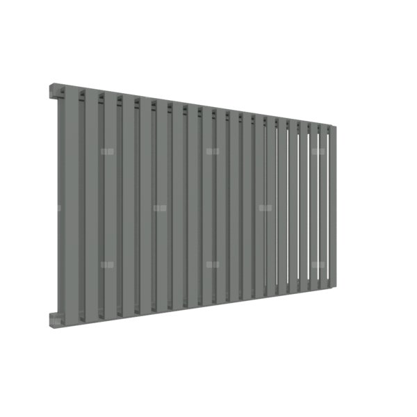 Grzejnik elektryczny TERMA NEMO 915 x 530 mm, kolor metaliczny czarny, moc 800 W, podłączenie E7, kabel spiralny z wtyczką