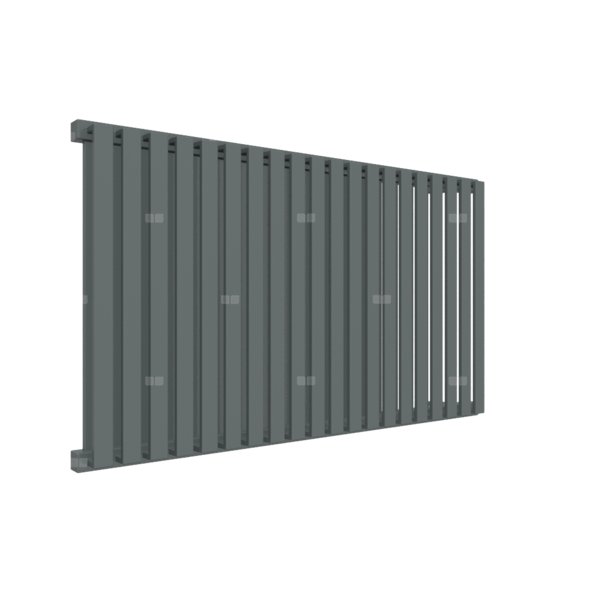 Grzejnik drabinkowy TERMA NEMO, podłączenie YL, wym. 530 x 915 mm, kolor metaliczny szary, moc 888W