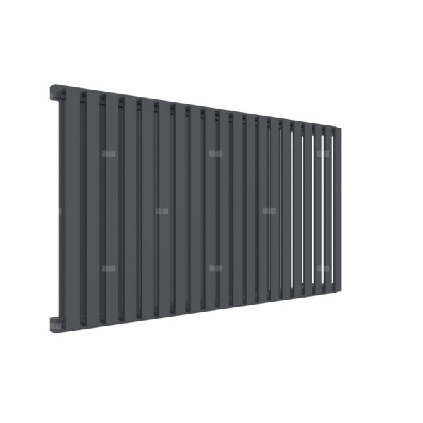 Grzejnik drabinkowy TERMA NEMO, podłączenie L6, wym. 530 x 915 mm, kolor szary antracytowy RAL7016, moc 888W