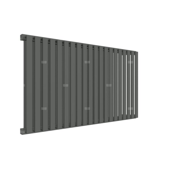 Grzejnik drabinkowy TERMA NEMO, podłączenie YL, wym. 530 x 915 mm, kolor szary drogowy b RAL7043, moc 888W