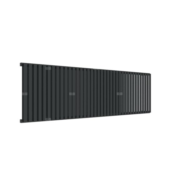 Grzejnik drabinkowy TERMA NEMO, podłączenie YP, wym. 530 x 1725 mm, kolor czarny jak kruk mat RAL9005, moc 1675W