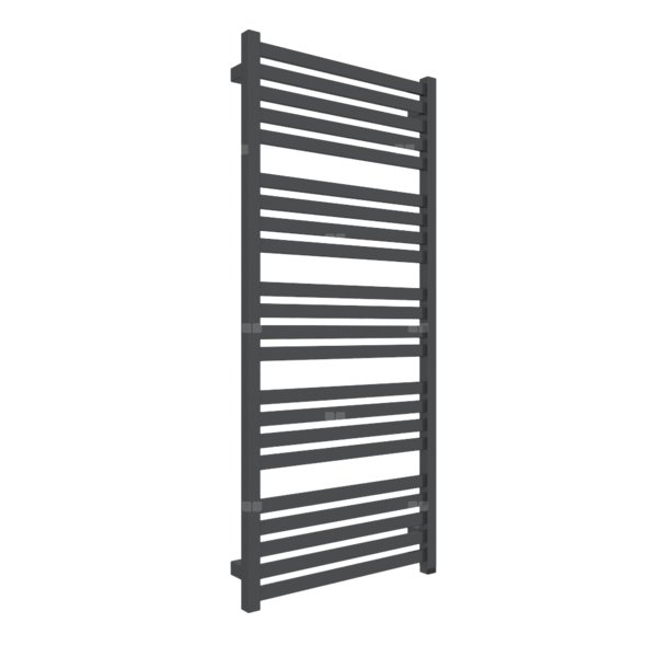 Grzejnik drabinkowy TERMA MARLIN ONE, podłączenie S8, wym. 1185 x 530 mm, kolor metaliczna czerń, moc 576W