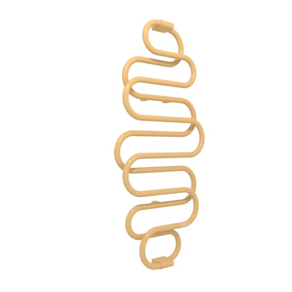 Grzejnik el. TERMA PERŁA 1360/500 Gold Gloss, podł. EX, kabel prosty bez wtyczki [1,5m srebrzysty]