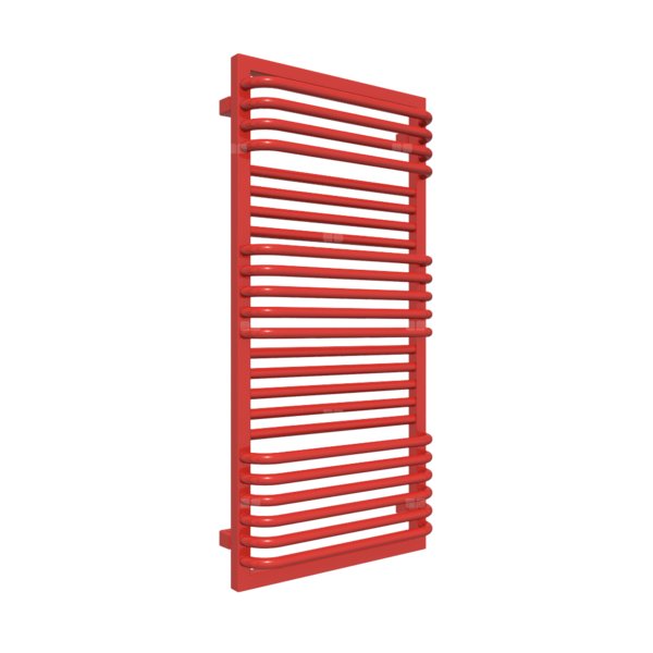 Grzejnik drabinkowy TERMA POC 2, podłączenie SX, wym. 1040 x 500 mm, kolor żywa czerwień RAL3028, moc 618W