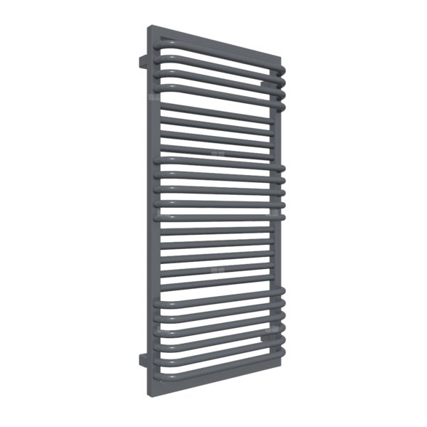 Grzejnik drabinkowy TERMA POC 2, podłączenie SX, wym. 1040 x 500 mm, kolor szary żelazowy RAL7011, moc 618W