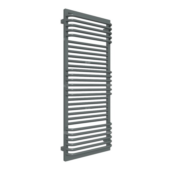Grzejnik drabinkowy TERMA POC 2, podłączenie ZX, wym. 1240 x 500 mm, kolor metaliczny szary, moc 744W