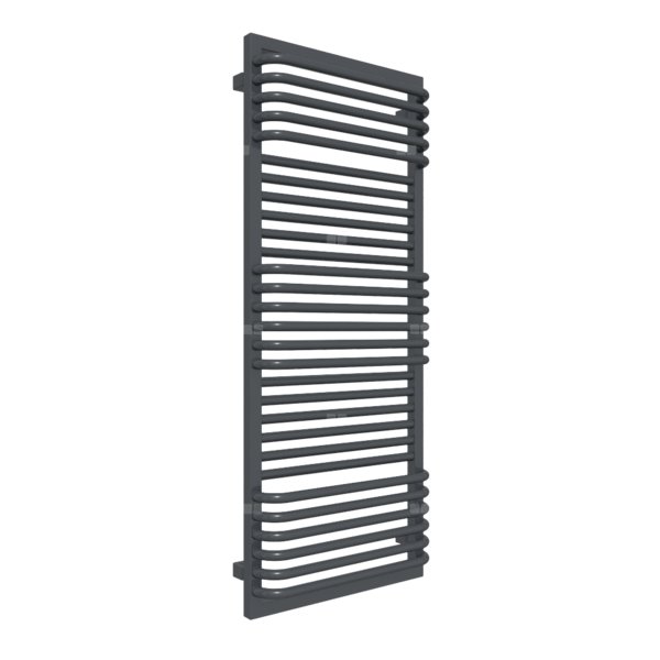 Grzejnik drabinkowy TERMA POC 2, podłączenie SX, wym. 1240 x 500 mm, kolor szary antracytowy RAL7016, moc 744W