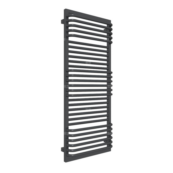 Grzejnik drabinkowy TERMA POC 2, podłączenie Z8, wym. 1240 x 500 mm, kolor metaliczna czerń, moc 744W