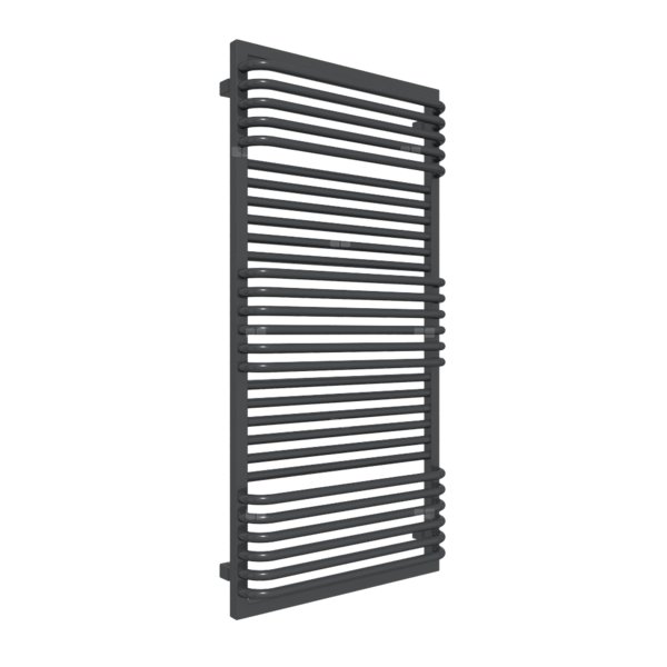 Grzejnik drabinkowy TERMA POC 2, podłączenie SX, wym. 1240 x 600 mm, kolor metaliczna czerń, moc 893W