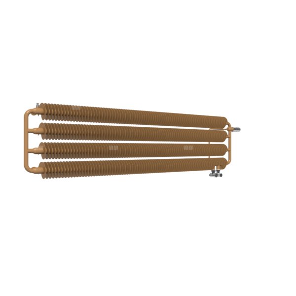 Grzejnik drabinkowy TERMA Ribbon HWS, podłączenie YP, wym. 390 x 1540 mm, kolor miedź, moc 990W