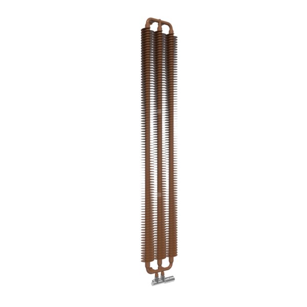 Grzejnik drabinkowy TERMA RIBBON V, podłączenie ZX, wym. 1720 x 290 mm, kolor brązowy gliniasty RAL8003, moc 660W