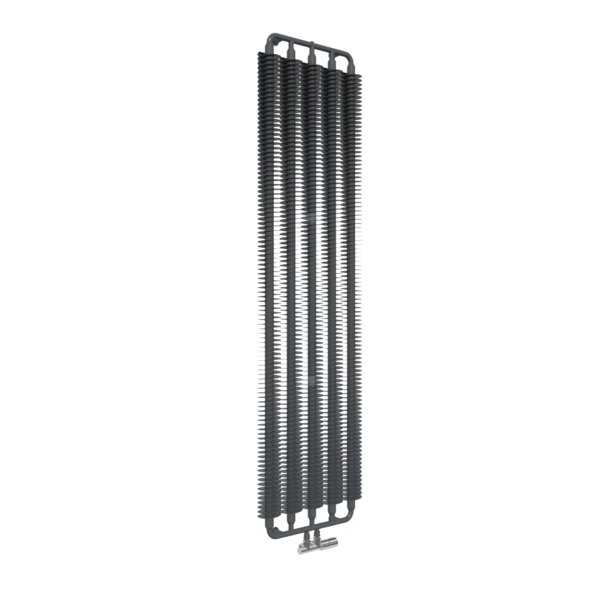 Grzejnik drabinkowy TERMA RIBBON V, podłączenie ZX, wym. 1920 x 490 mm, kolor czarny anodowy, moc 1240W