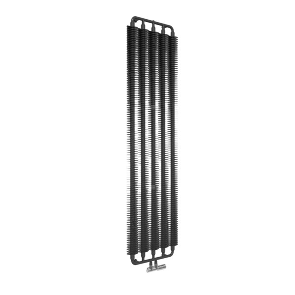 Grzejnik drabinkowy TERMA RIBBON V, podłączenie ZX, wym. 1920 x 490 mm, kolor czarny RAL9017, moc 1240W